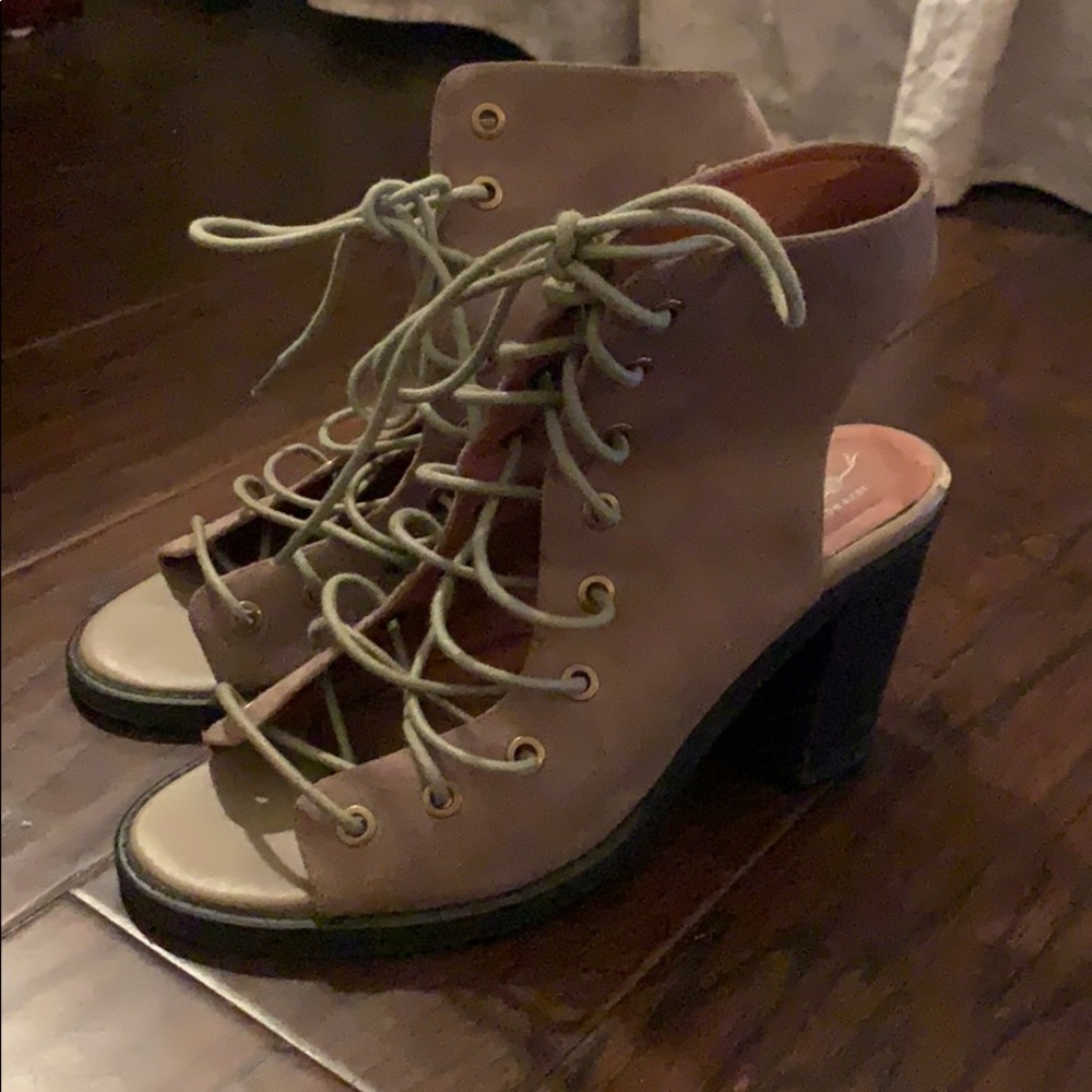 Jeffrey Campbell lace up heel